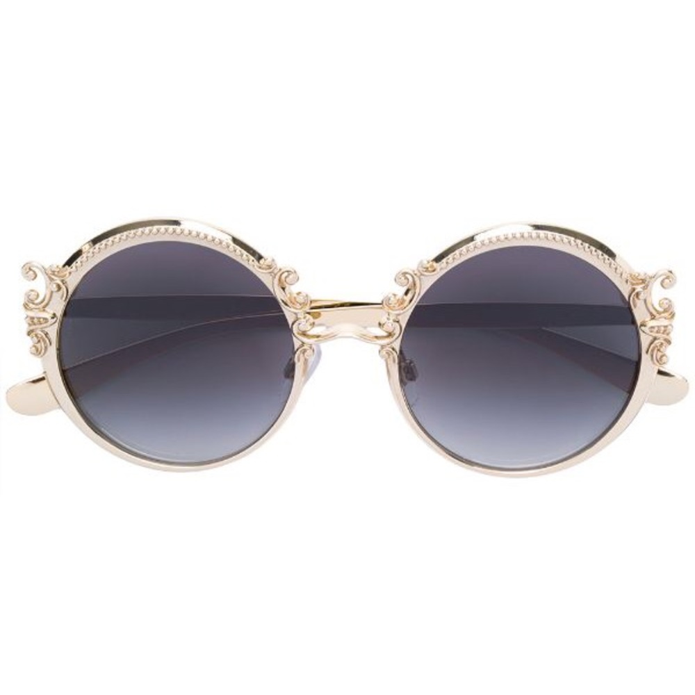 ISO Dolce & Gabbana Baroque Round Sunglasses